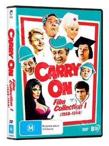 Carry on |Collection 1 | Carry on Sergeant / Carry on Nurse / Carry on Teacher / Carry on Constable / Carry on Regardless / Carry on Cruising / Carry on Cabby / Carry on Jack / Carry on Spying / Carry on Cleo / Carry on Cowboy / Carry on S DVD